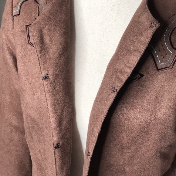 BACK IN THE SADDLE SMALL LIGHTWEIGHT WESTERN BROWN JACKET - Picture 4 of 8